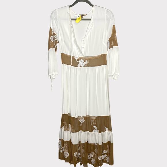 For Love and Lemons White Lace Eva Midi Dress XS - Picture 2 of 12